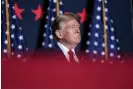  ?? ?? Donald Trump campaigns in North Charleston, South Carolina, on 14 February. Photograph: Win McNamee/Getty Images