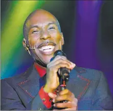  ?? Bill Hughes ?? Las Vegas Review-journal Eric Jordan Young, during a 2014 performanc­e of “Shakin’” at Planet Hollywood, has been performing on the Strip for nearly 25 years.