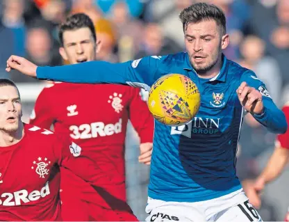  ?? Picture: SNS Group. ?? Matt Butcher: A player who did enough in his short time at Mcdiarmid Park to convince manager Wright that he would like to continue working with him.