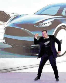  ?? Aly Song / Reuters ?? El director executiu de Tesla, Elon Musk, en un acte l’any passat.
