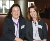  ??  ?? Lorraine Hill and Caroline Mooney of AIB Enniscorth­y.