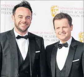  ??  ?? Television duo Ant and Dec will present the special from Windsor Castle