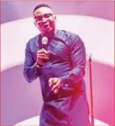 ??  ?? Comedian Funnybone performing on stage