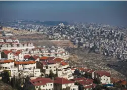  ?? (Ronen Zvulun/Reuters) ?? EFRAT IN the Gush Etzion bloc. The Trump plan calls for a demilitari­zed Palestinia­n state in 70% of the West Bank.