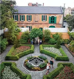  ??  ?? The slave quarters and courtyard of the Owens-Thomas House and Slave Quarter are seen from a window inside the main house in Savannah, Ga.