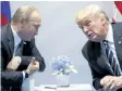 ?? EVAN VUCCI/AP FILES ?? U.S. President Donald Trump meets with Russian President Vladimir Putin at the G20 Summit in Hamburg.