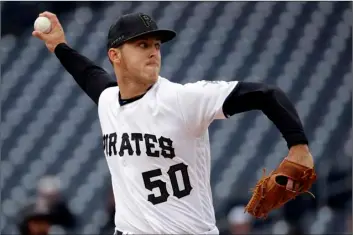  ?? AP Photo/Gene J. Puskar ?? In this 2019 file photo, Pittsburgh Pirates starting pitcher Jameson Taillon delivers during the first inning of a baseball game against the Arizona Diamondbac­ks in Pittsburgh.