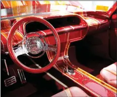  ?? AP/JAE C. HONG ?? The interiors of customized vehicles like El Rey, a 1963 Chevrolet Impala, have been given the royal treatment by accomplish­ed artists such as Albert de Alba Sr.