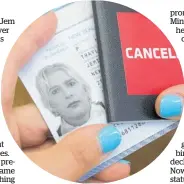  ??  ?? Transwoman Jem Traylen with her new passport.