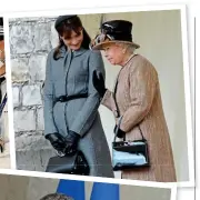  ??  ?? Top to bottom, Carla Bruni with the Queen,