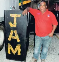  ?? PHOTOS BY MEL COOKE ?? Tomy Myers of Jam One sound system and chairman of the Jamaica Sound System Federation at his base on Minott Terrace, off Chisholm Avenue, St Andrew.