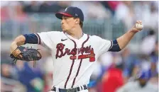  ?? AP PHOTO/BRYNN ANDERSON ?? Atlanta Braves starting pitcher Max Fried delivers against the Chicago Cubs on Tuesday in Atlanta.