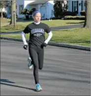  ?? News-herald photos — DEBBY HIGH ?? Pennridge High School graduate Nicole Mehlman, a senior at Niagara University, will be running across the country this summer to raise money for cancer patients.