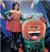  ?? ?? DEVI Sankaree Govender, the watermelon on ‘The Masked Singer South Africa’.