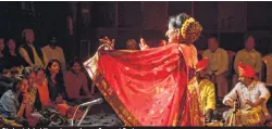  ?? ?? Shakuntala­bai Nagarkar performs Sangeet Bari