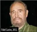  ?? ?? Fidel Castro, 2012.