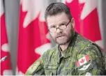  ??  ?? Canadian Joint Operations Commander Lt.-Gen. Mike Rouleau in Ottawa on Tuesday: “Speed in the search and recovery is very important.”