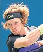  ??  ?? Andrey Rublev: Beat Tsitsipas.