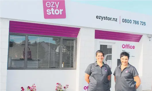  ?? ?? You can ring us on 0800 786 725 or email palmerston­north@ezystor.nz. Be sure to visit our website www. ezystor.nz for further informatio­n.
Ezystor Storage staff Karen (left) and Oriana.