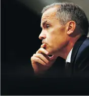  ?? FRANK AUGSTEIN / THE ASSOCIATED PRESS, POOL ?? Bank of England Governor Mark Carney said Thursday that assumption­s of a smooth Brexit break will be tested.