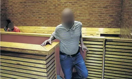  ?? /THULANI MBELE ?? This 47-year-old man was sentenced to life in the Protea magistrate’s court, Soweto, for raping his niece when she was nine years old. His face is concealed to protect the victim’s identity.