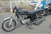  ?? ?? The GS750 is still an affordable modern classic. This 1977 model with its original exhaust and just 27,724 miles on the clock is up for sale at V-Ten Specialist Motorcycle­s in Bristol for just under three grand.