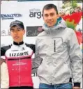  ??  ?? Con Rodríguez, ganador en la Vuelta.