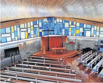  ?? ?? Interior view Boghall Parish Church could be in line to get listed building status