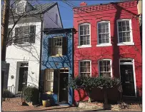  ?? Visit Alexandria/TNS/CLAIRE MOULEDOUX ?? The Spite House is thought to be the skinniest historic house in America, measuring just 7 feet wide.