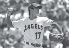  ?? /GETTY IMAGES ?? Shohei Ohtani, el ‘Babe Ruth de Japón’, brilló intensamen­te ayer en su primera apertura en Anaheim.