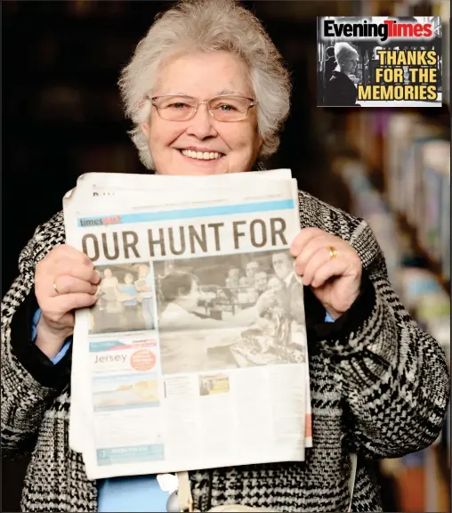  ??  ?? Helen McKale, with the photograph that sparked her fond memories of growing up in Dennistoun with her late sister Mary and her husband Duncan Pictures: Jamie Simpson