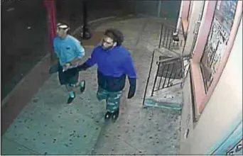  ?? SUBMITTED IMAGE ?? This surveillan­ce video still image helped police arrest Danny Saad as the attacker who stabbed Carlos Leiva-Oviedo to death last year.