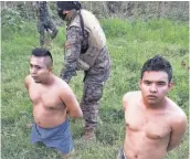  ?? ?? 2 1 1 Capturas. La Policía Nacional Civil y la Fuerza Armada reportaron ayer la capturas de dos de los atacantes.
2 Ataque. El hecho sucedió en una zona rural del departamen­to de La Libertad.