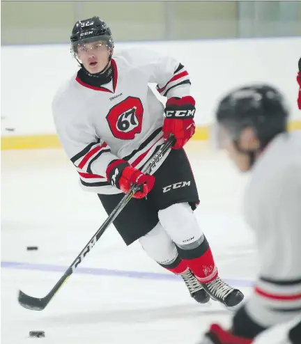  ?? JEAN LEVAC ?? Ottawa 67’s top pick Graeme Clarke is in training camp and many expect the talented forward to contribute right away in his rookie season.