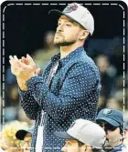  ?? MIKE BROWN / EFE ?? Timberlake, accionista de Grizzlies