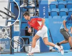  ??  ?? LAS NORMAS ESPECIALES DEL Nº1
A Carreño le sorprendió que el árbitro no le diera un ‘warning’ a Djokovic cuando tiró la raqueta a la grada. «Debe de ser que las normas no se aplican igual cuando eres el número uno», dijo con ironía. Cuando rompió la raqueta, sí se le amonestó.