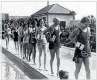  ?? ?? Pool’s mascot Splasher; and Miss Stonehaven­s