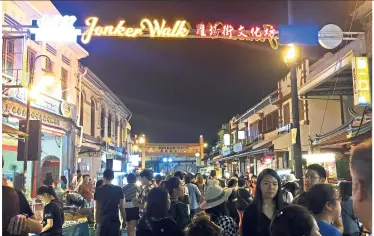  ??  ?? There is a night market at Jonker Walk on Friday and Saturday nights. — Photos: MING TEOH/The Star