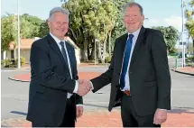  ??  ?? South Taranaki District Mayor Phil Nixon (left) and deputy mayor Rob Northcott are both in their third term on council.