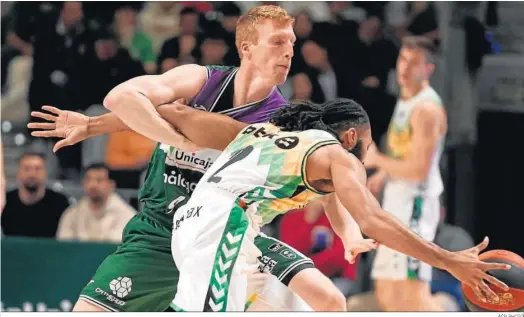  ?? ACB PHOTO ?? Alberto Díaz, esta temporada ante Bilbao Basket.