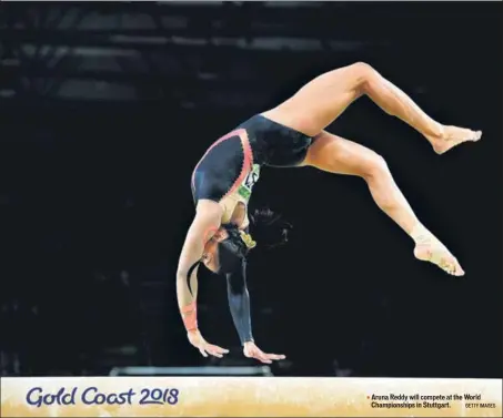  ?? GETTY IMAGES ?? Aruna Reddy will compete at the World Championsh­ips in Stuttgart.