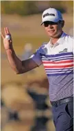  ?? AP PHOTO/MARK J. TERRILL ?? Brendan Steele waves to the gallery after a birdie putt on the 17th hole during the American Express on Jan. 21 in La Quinta, Calif.