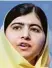  ??  ?? Malala Yousafzai