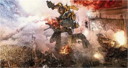  ??  ?? Bumblebee couldn’t get away from Michael Bay’s explosions fast enough. — UIP Malaysia