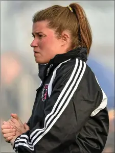  ??  ?? Manager Laura Heffernan is one winaway from the league title.