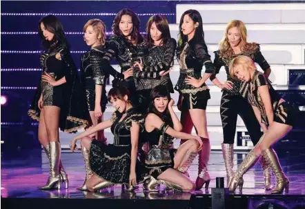  ??  ?? Hot headliners: Girls’ Generation performing during the Seoul Music Awards in Seoul, South Korea, in this file picture. — AP