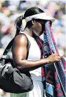  ??  ?? Dejected: Sloane Stephens after being well beaten by Croatia’s Donna Vekic