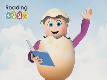  ??  ?? Reading Eggs puts the fun into learning with its colourful characters, games and songs
