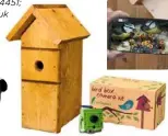  ??  ?? Complete deluxe WiFi bird box camera kit £169
Green Feathers 0117 325 8128; www.green-feathers.co.uk