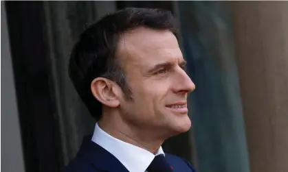  ?? ?? Emmanuel Macron told a press conference he did not rule out sending troops to Ukraine. Photograph: Antoine Gyori/Corbis/Getty Images